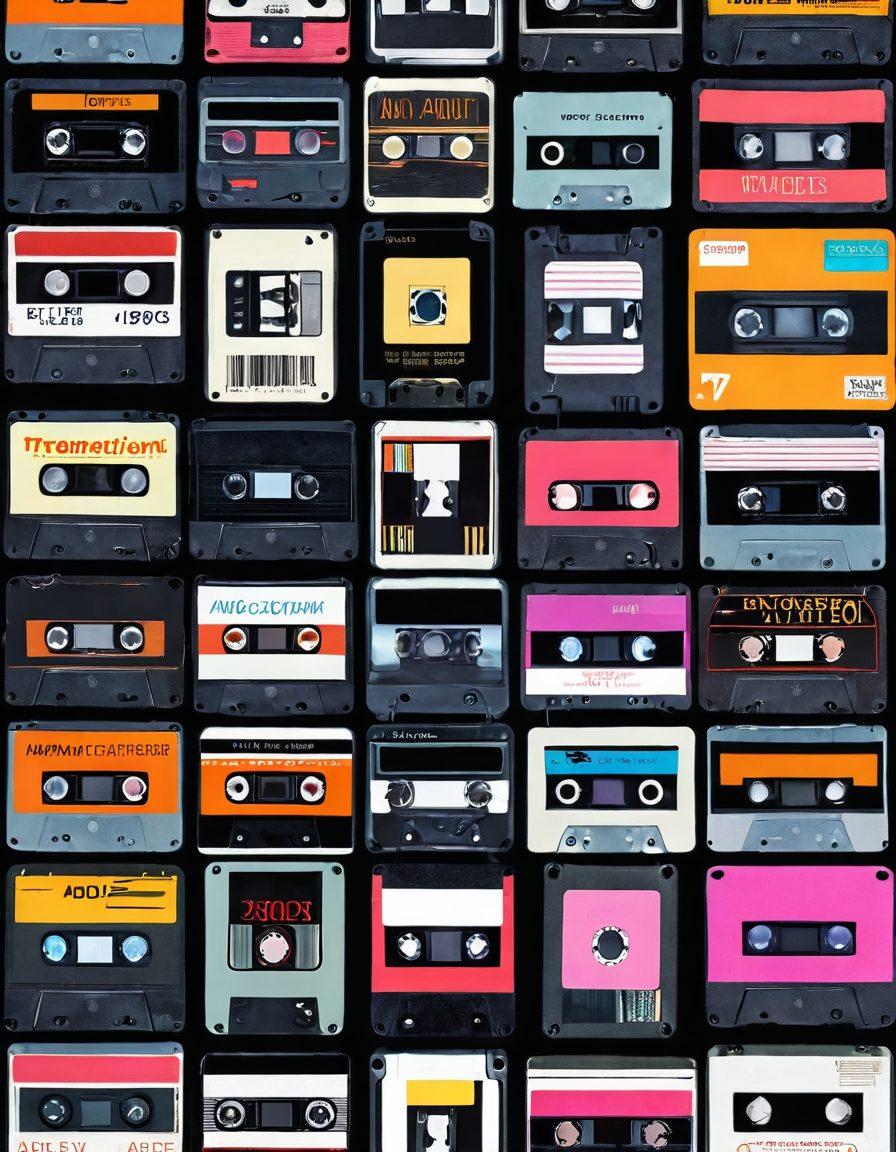 A dynamic collage showcasing the evolution of adult entertainment, featuring a vintage VHS tape transitioning into a sleek digital streaming interface. The background includes elements of iconic adult film scenes, with a futuristic touch representing digital age advancements. The overall color palette should be bold and provocative to capture attention. super-realistic. vibrant colors. detailed textures.